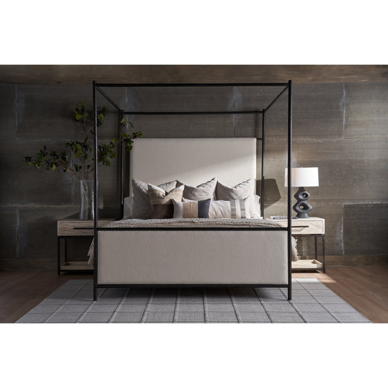 Universal Furniture Cascade Upholstered Canopy Bed | Perigold